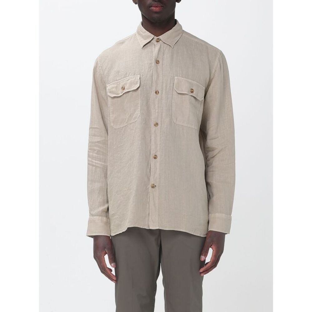 Brooksfield Shirt Men Kaki
